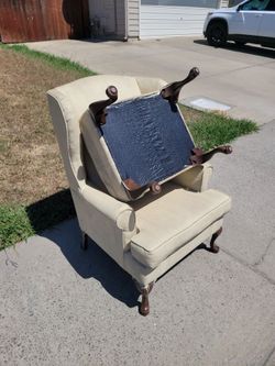 Chair and footrest