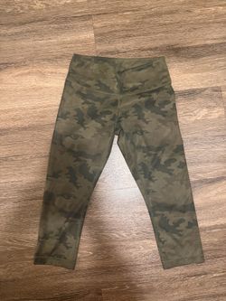 lululemon athletica Olive Green Camo High-Rise  cropped Leggings