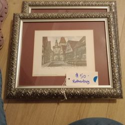 2 Rothenburg Signed Pictures