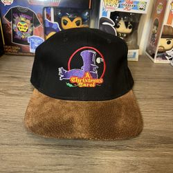 Vintage Nickelodeon A Christmas Carol Movie Promo Hat Cap Suede Brim 1994