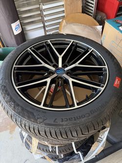 245/55R-20 Continental Viking Contact 7 XL tires on ENKEI 20x8.5 ET40 Performance Phantom rims
