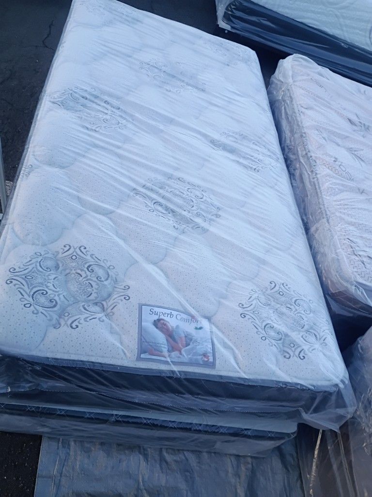 Brand New Twin Size Pillowtop Mattress Included Box Spring Free Delivery