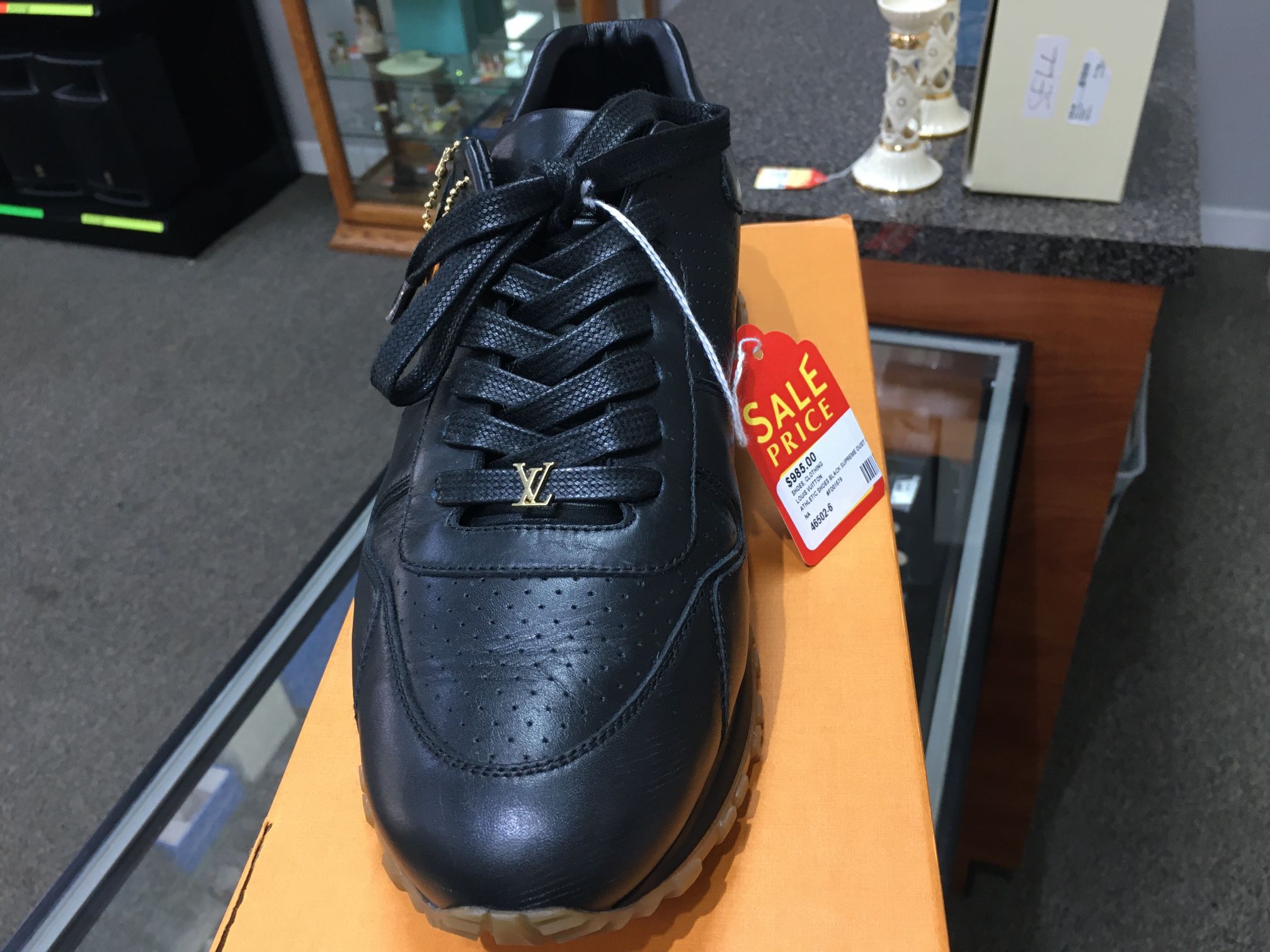 Loui Vuitton Black Supreme Athletic Shoes 