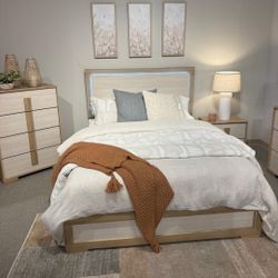 King Set Bedroom Set King Bed Chest Nightstand Led Light Bed