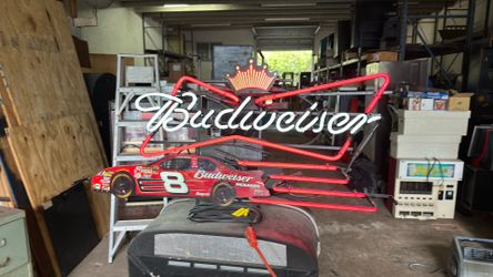 Dale Earnhardt Junior Budweiser, number eight neon Sign brand new Dale Earnhardt Junior Budweiser, number eight neon Sign brand new