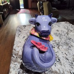 Purple Cow Cookie Jar
