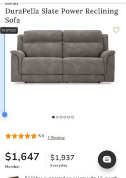 Ashley furniture Power reclining sofa , Ashley furniture