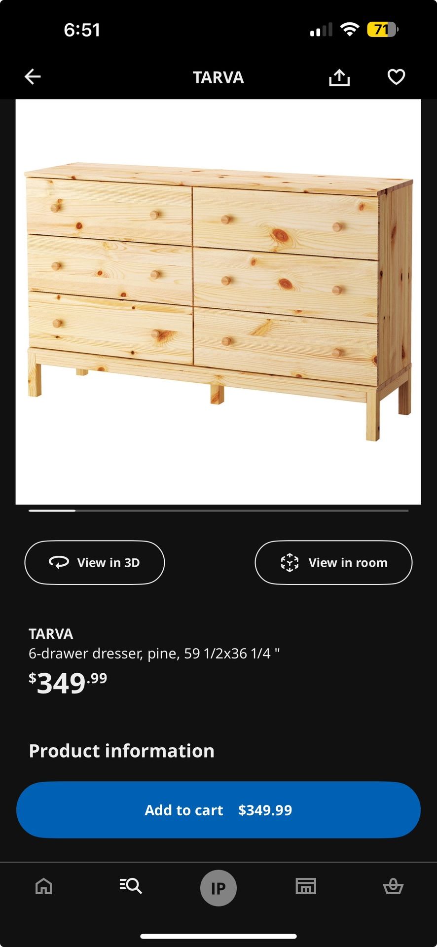 Wooden Dresser 