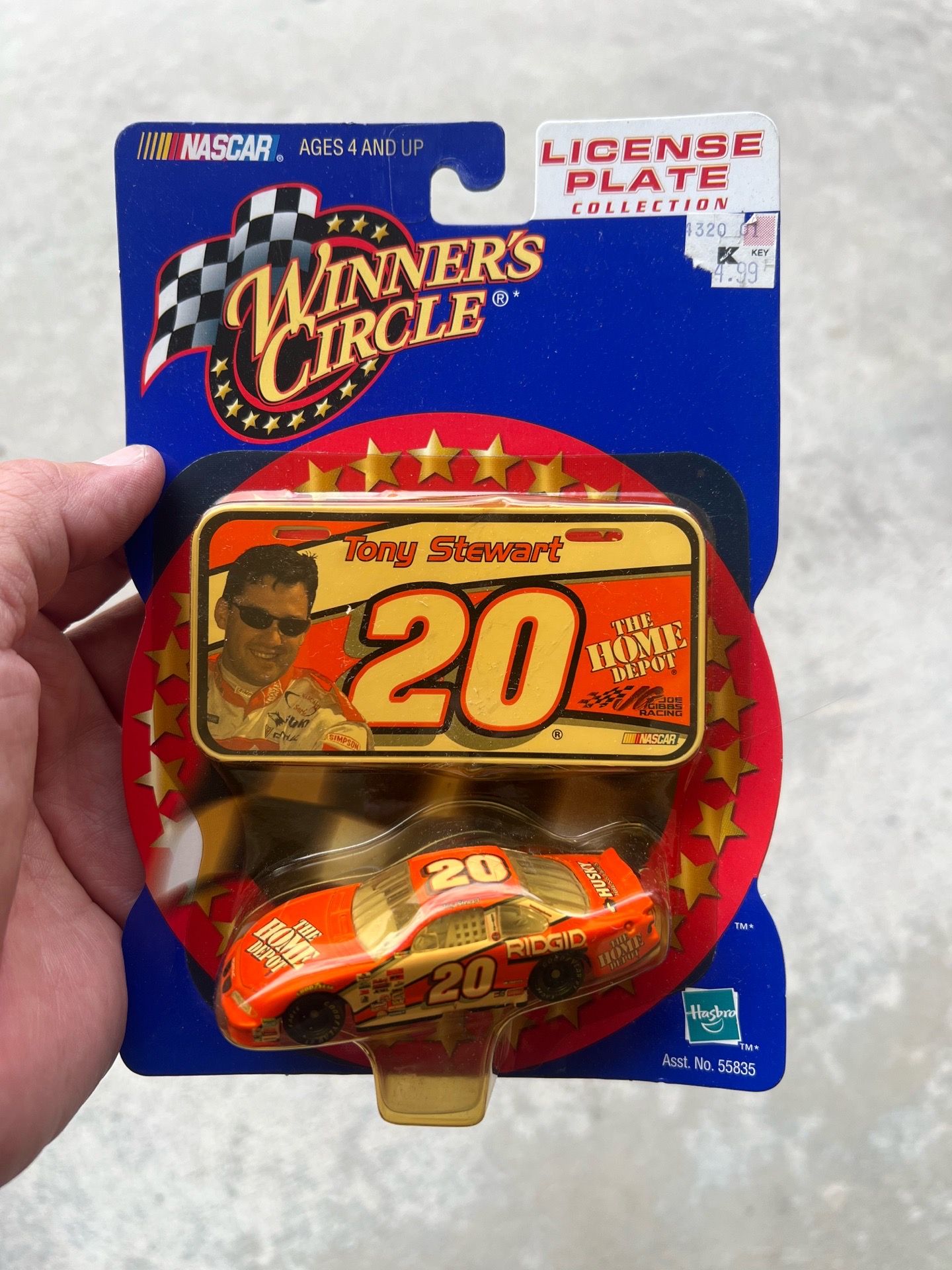 Winner Circle license plate collection Tony Stewart, 2000