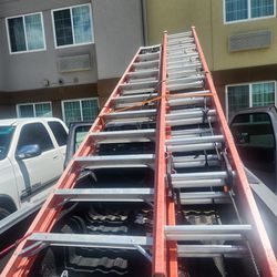 12ft Fiberglass Step Ladder $195  Y 24ft Fiberglass Extensión Ladder  $250 