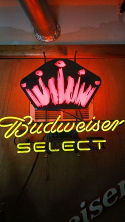 Budweiser Select Neon Bar Sign