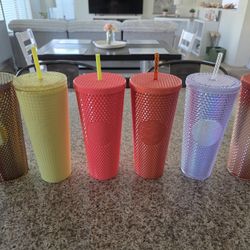 Various Starbucks Tumblers