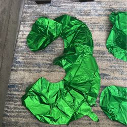 Green “35” Number Balloons