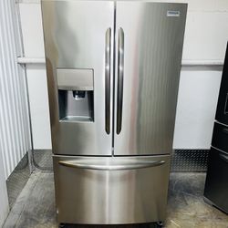 frigidaire refrigerator stainless steel 36X69X29 works very well