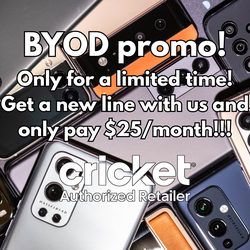 $25 New Line only at CRICKET!