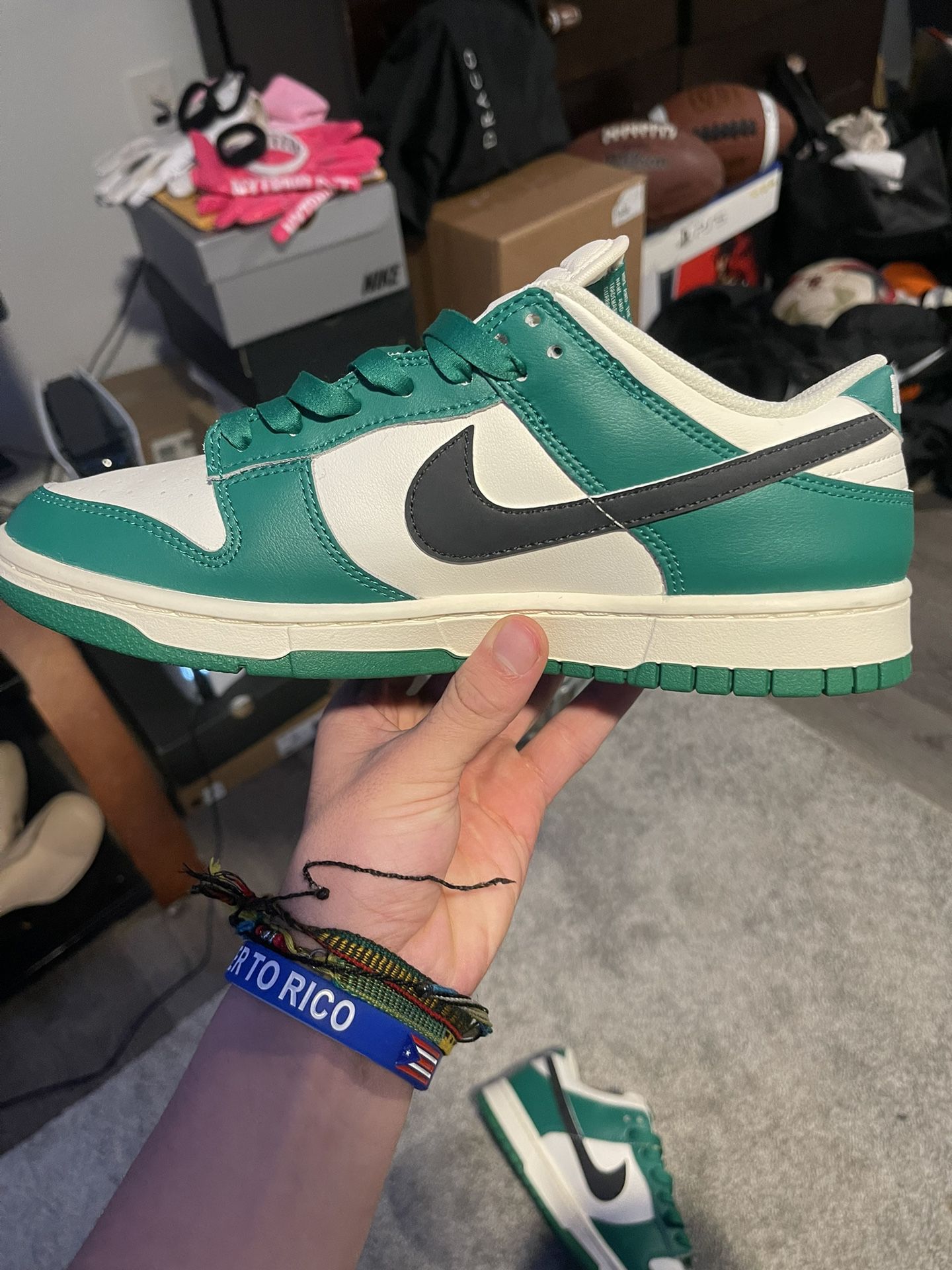 dunk low lottery green