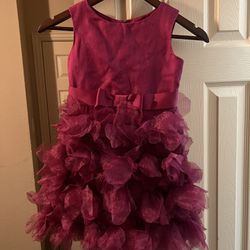 Marchesa Neiman Marcus + Target Girls Fuchsia Pink Petal Skirt Dress Size Small