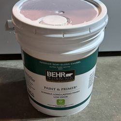 5 Gallon Behr Interior Semi-Gloss Paint Pastel Pink / Pintura Interior Rosa Pastel 5 Galones 