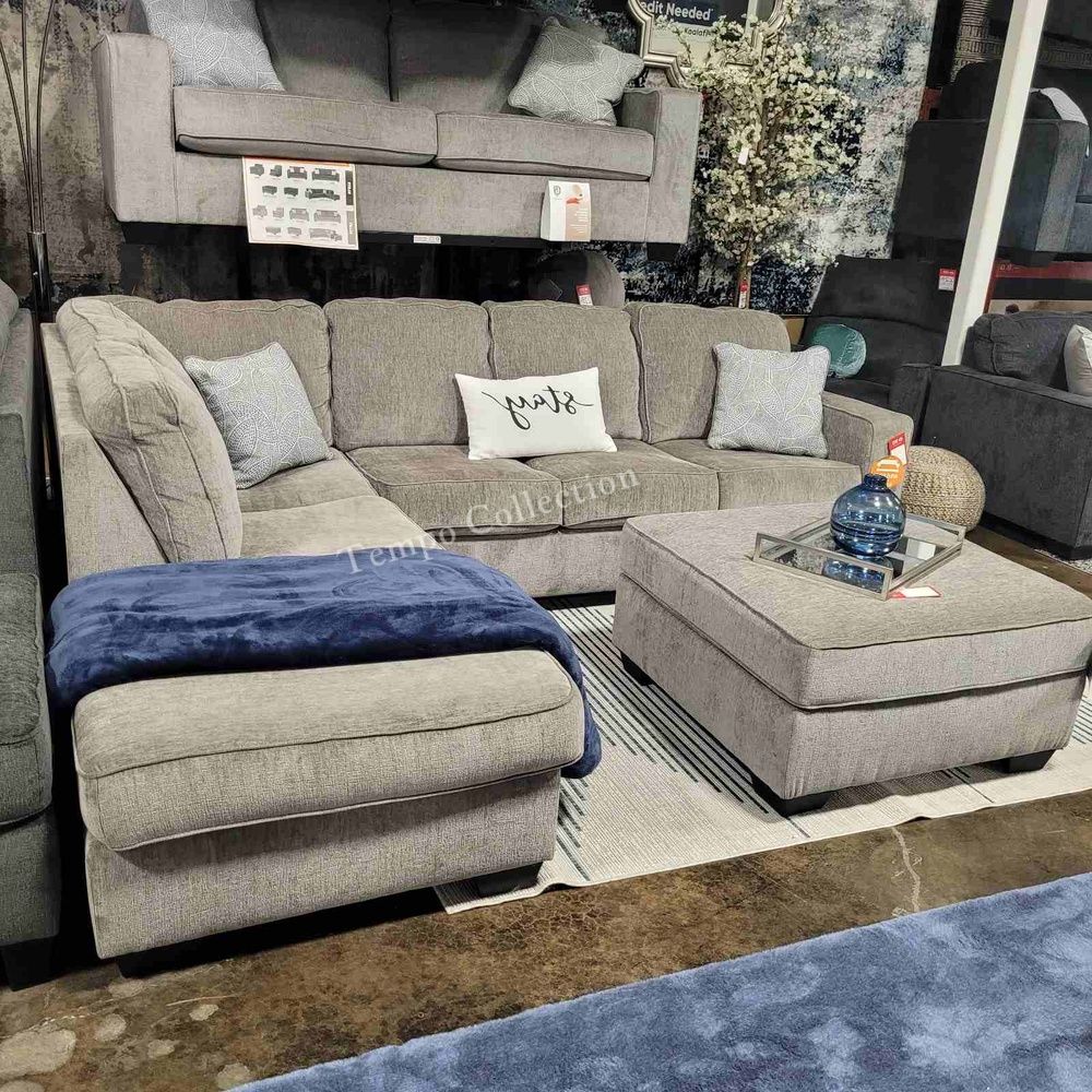 Grey Sectional Couch Living Room Set