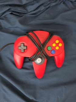Red Nintendo 64 Controller