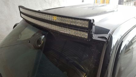 Starting led light bars curved and straight bar brackets and wire harness