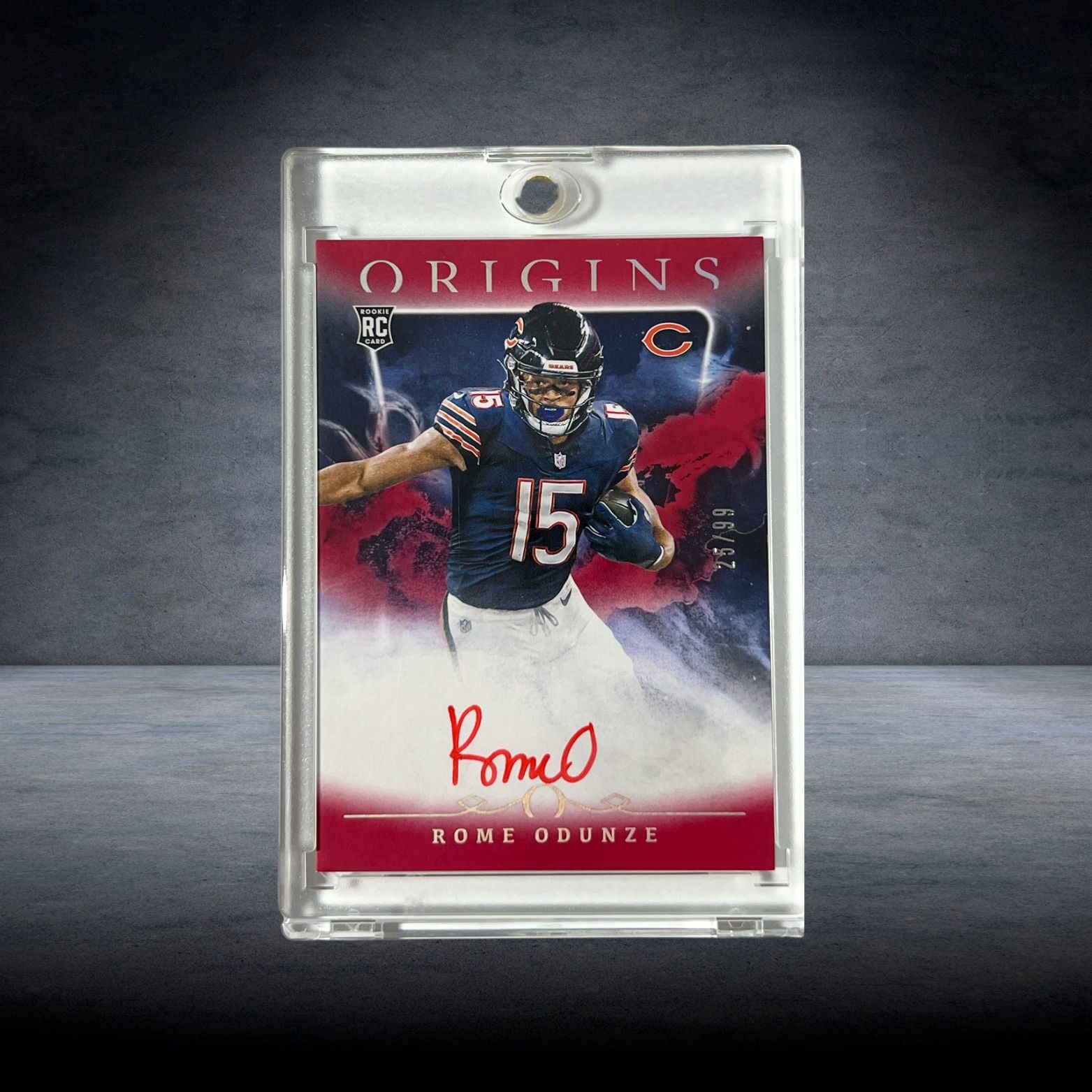 2024 PANINI ORIGINS ROOKIE AUTOGRAPHS RAUROD ROME ODUNZE RED 25/99