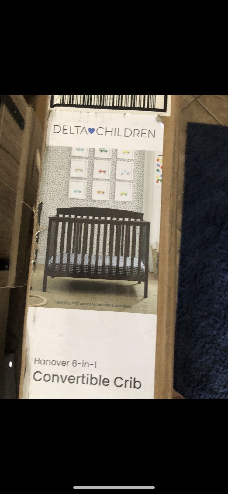 New 6 In One Baby Crib And Mattress 