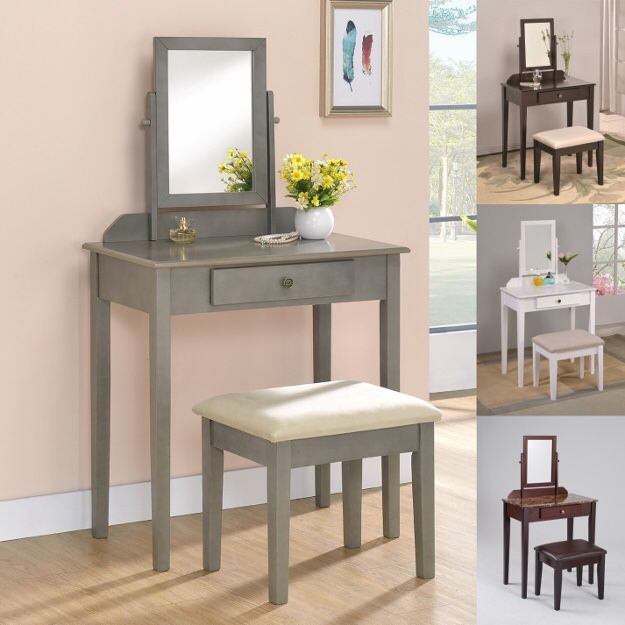 Crown Mark All Iris vanity & stool.