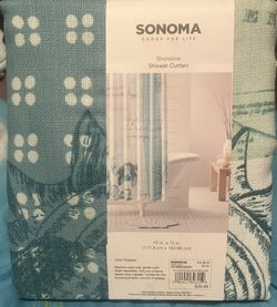 Brand New Coastal shower Curtain 