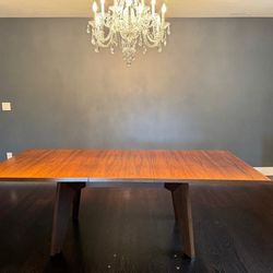 3-1 Solid Maple Table + 11 Chairs 