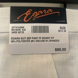 Linen Slacks 38 skinny fit
