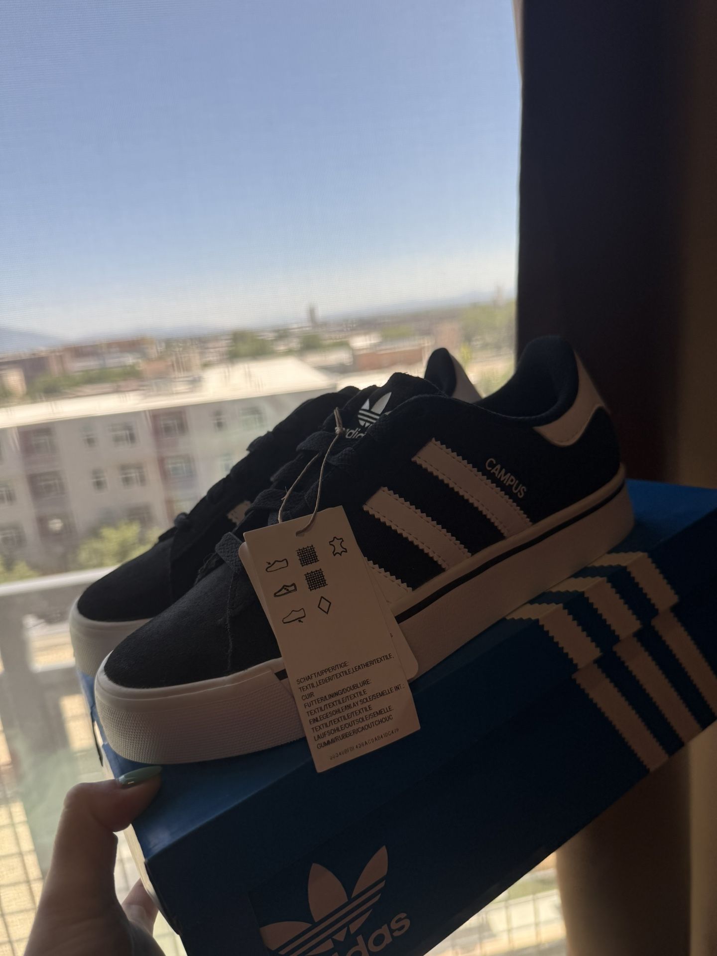 Campus Vulc J - Black and White - BRAND NEW- Adidas- Men’s Size 4 / Women’s Size 5