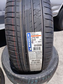 Tesla Tires New Michelin EV Silence Trac with foam 275 45R20 rear and 265 45R20 front stagger $890 set of four install 👌