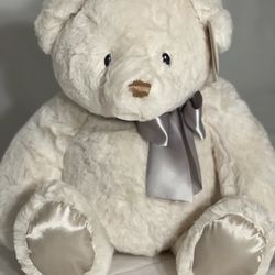 New GUND Edgehill Collection 20" Teddy Bear Stuffed Animal Plush Soft Ivory