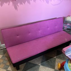 Pink Futon Couch 