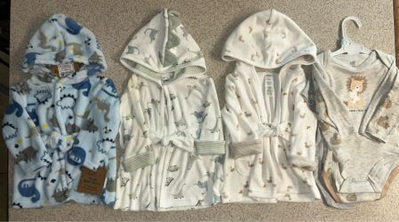 Baby Boy bathrobes       $16