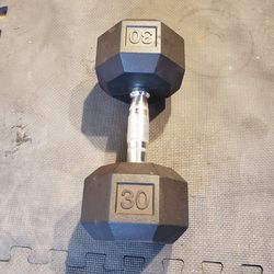 Rubber dumbbell
