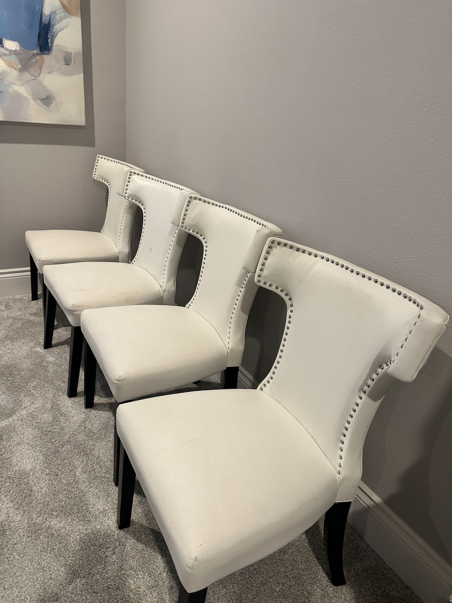 4 White Chairs