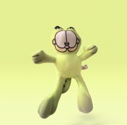 Garfield Laughing Crying Plush~Toy Factory 9" ~ 2020 Green