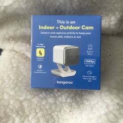 NIB Kangaroo Indoor-Outdoor Cam Wired-weatherproof Security Camera