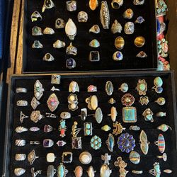 Sterling Silver Gemstone Rings