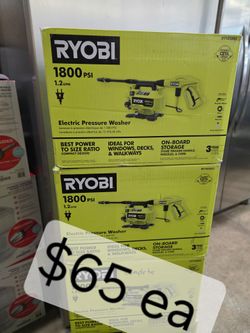 RYOBI 1800 PSI Electric Pressure Washer – ONLY $65 EACH!