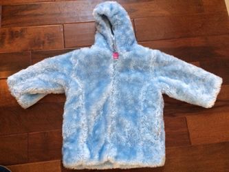Little girls jacket size 4 powder blue barely worn