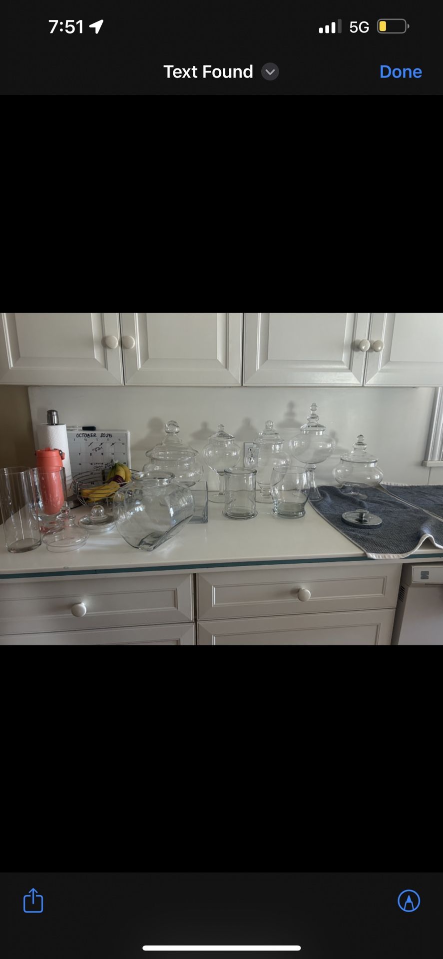 Glass Candy Table Containers