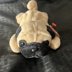 1996 Ty Beanie Baby Pugsly Dog (ERRORS)