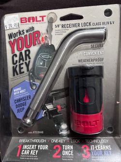 BOLT 5/8” Receiver Lock – BRAND NEW 🔒