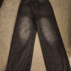 Black Womens Thrifted Jeans