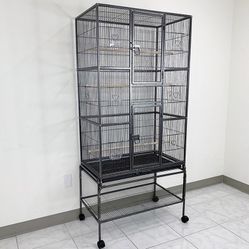 $160 (New in Box) X-Large 69” bird cage for mid-sized parrots cockatiels conures parakeets lovebirds budgie, 31x19x69” 