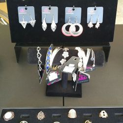 Bracelets, Earrings, and Rings.