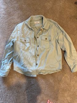 Women’s light green Jean jacket